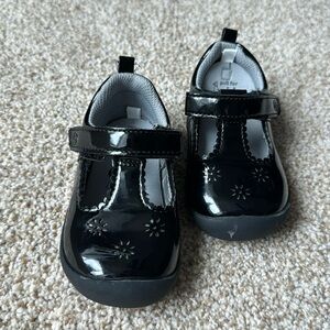 Stride Rite Black Patent Kids Dress Shoes